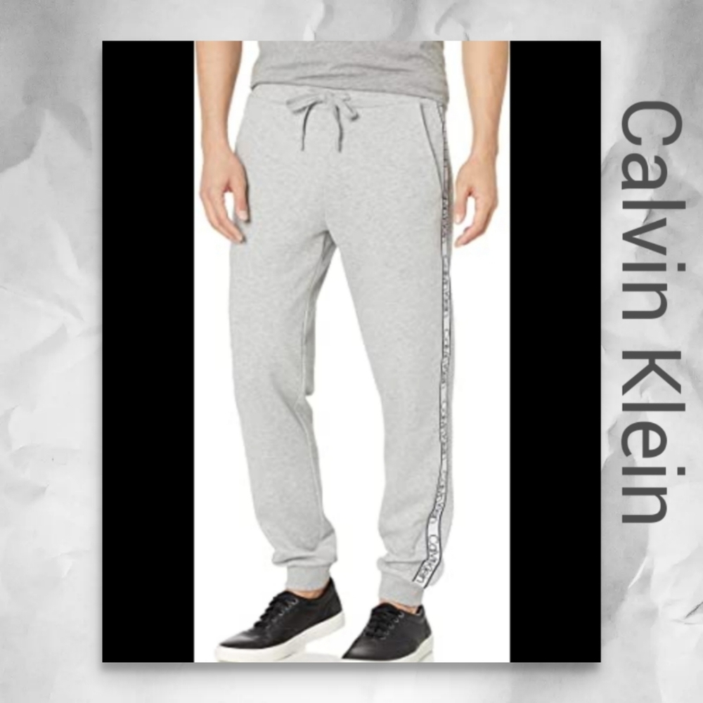 Calvin Klein Mens Side- Striped Jogger